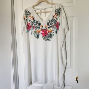 Cacique Swim 18 20 Cover-up Flowy Relaxed Lightweight Resort Wear